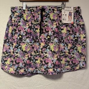 RBX Women's Multicolor Skort with Side Pockets Bike Shorts Foral XXL 17inch New